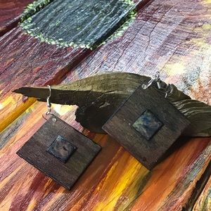 Hand Painted Abstract Earrings